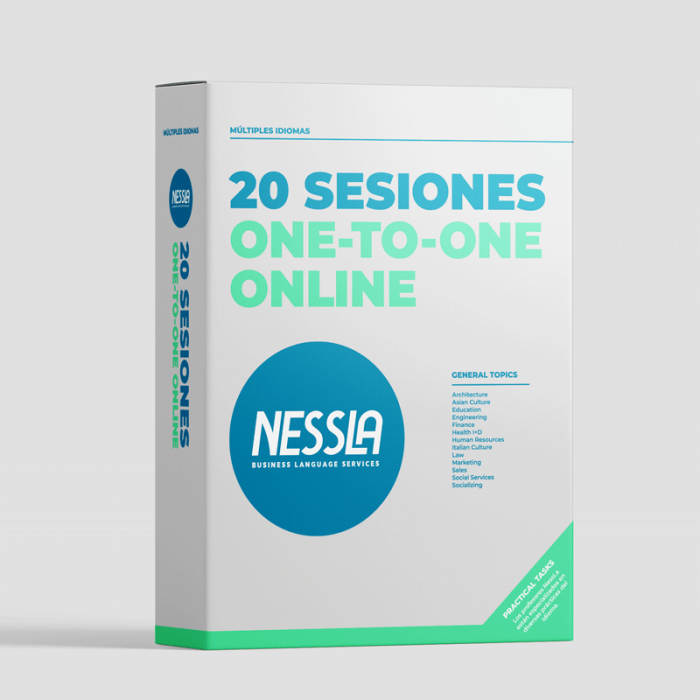 20 Sesiones One-to-One Online